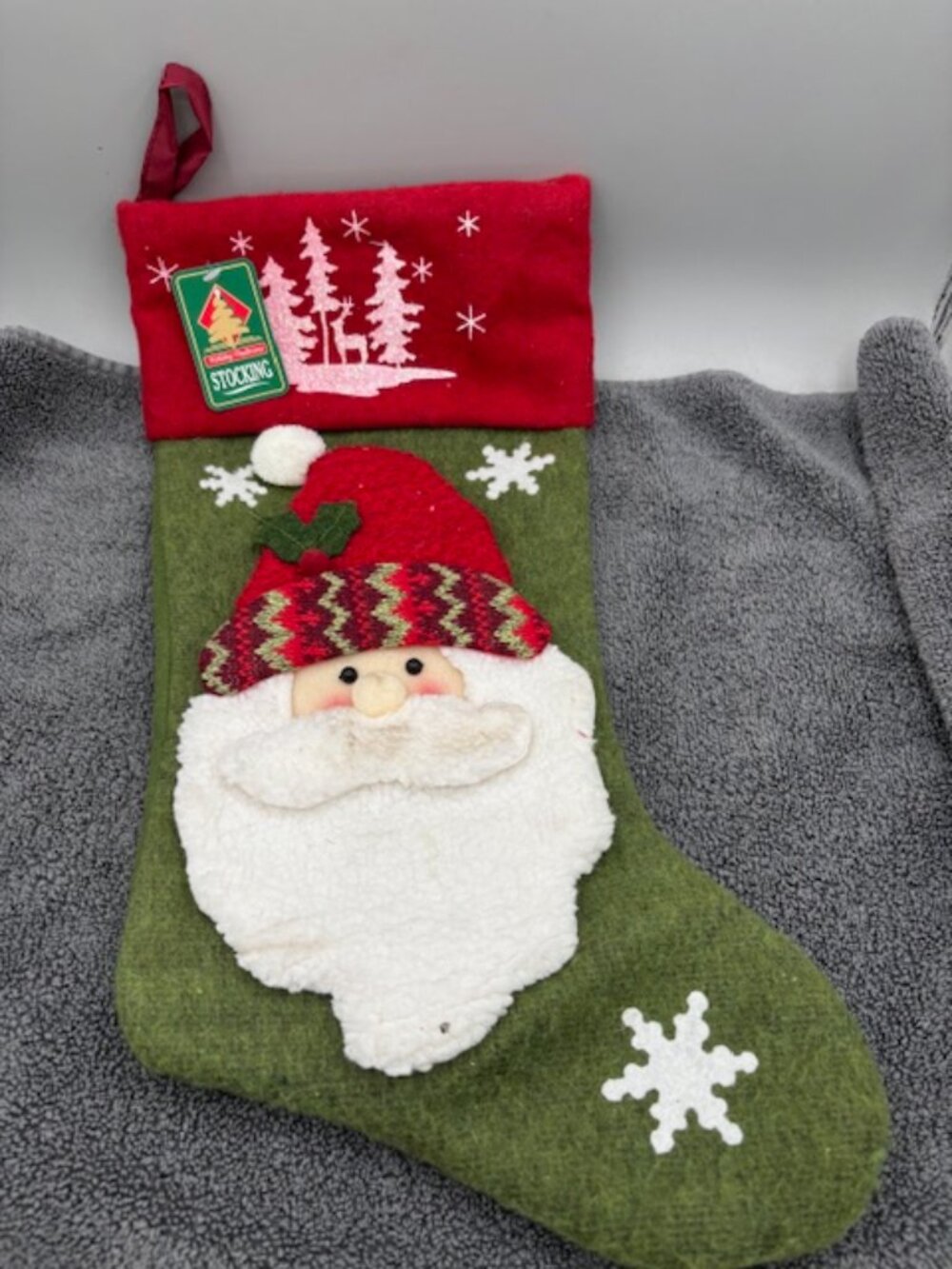 Holiday Traditions Santa Christmas Stocking